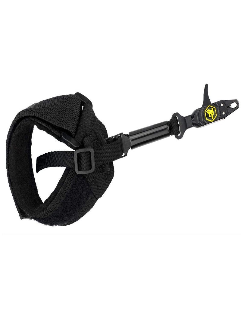 Tru-Fire Patriot Flex Archery Compound Bow Release - Adjustable Black Wrist Strap - Image 1